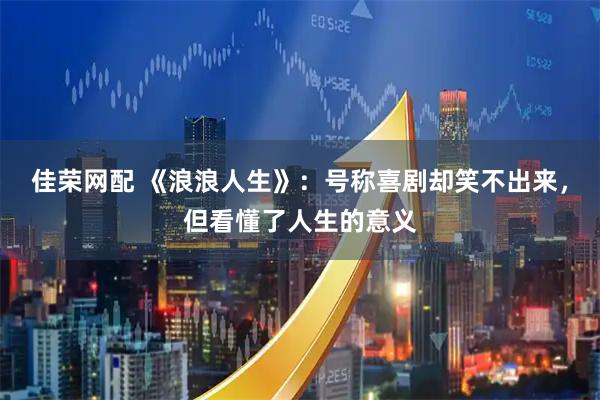 佳荣网配 《浪浪人生》：号称喜剧却笑不出来，但看懂了人生的意义